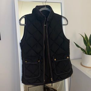 JCREW quilted down vest